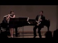 Trio for flute, alto saxophone and piano, Mvt. #3