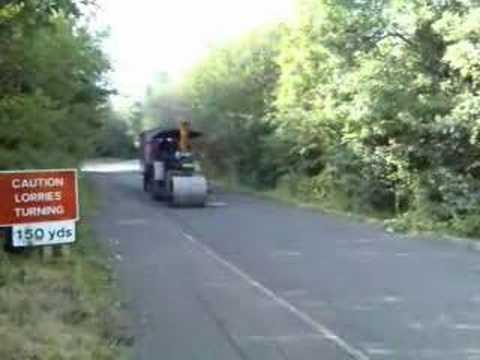 Fowler Steam Roller Up Hill Climb.