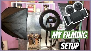 My Filming Setup 2016 | AFFORDABLE LIGHTING EQUIPMENT,CAMERA & BACKDROP