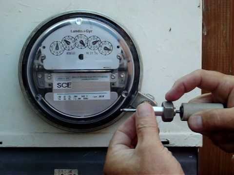 how to remove electric meter