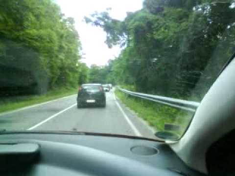 Kimi Raikkonen overtaking me on our way to Borovec in Rally Bulgaria 2010