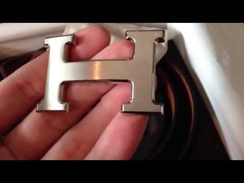 how to buckle a hermes belt