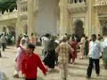 Crowds outside Mysore Palace