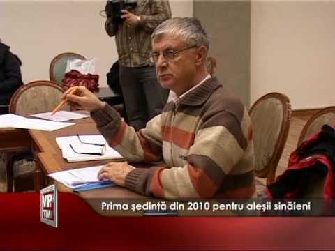 Prima şedinţă din 2010 pentru aleşii sinăieni