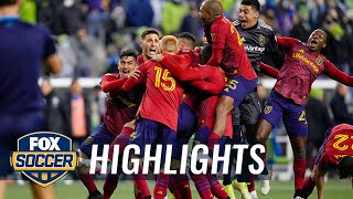 Real Salt Lake beat the odds to eliminate Seattle from MLS Playoffs w/ PK shootout win | FOX SOCCER by FOX Soccer