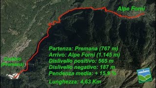 Da Giabbio (Premana) all'Alpe Forni