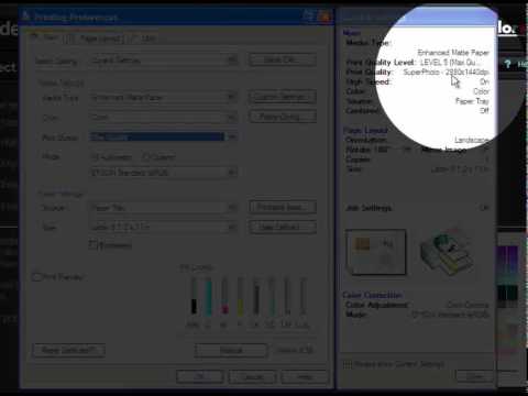 how to turn epson driver color management on