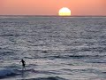 Surfing at Sunset in Pacific Beach San Diego #2
