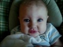 his actual first taste of applesauce :)