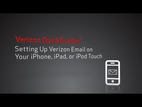 how to sync verizon email with iphone