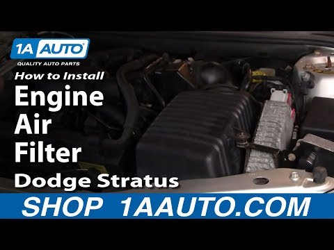 How To Install Replace Engine Air Filter Dodge Stratus 2.7L V6 1AAuto.com