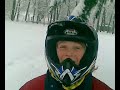pit bike 150cc sulla neve