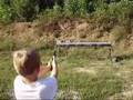 Ten year old shoots S & W 586 .357 Magnum