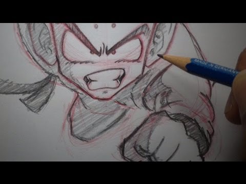 how to draw krillin