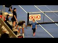 rafael nadal, ben stiller und juan martin spielen tennis.