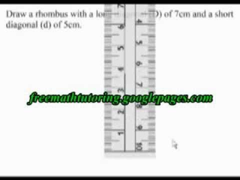 how to draw rhombus