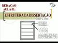 PROFESSOR WALLAS CABRAL - USP - DISSERTAÇÃO 3ª - ESTRUTURA