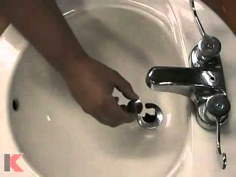 how to install pop up drain