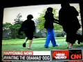 Cnn  Blitzer and Bo the Portuguese water dog white house lawn Obama