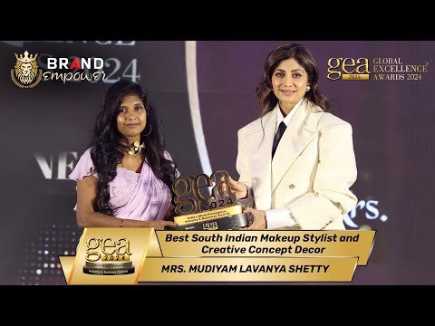 Mudiyam Lavanya Shetty wins award for Best South Indian Makeup Stylist and Creative Concept Decor