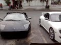 Black Lamborghini Murcielago in Makati