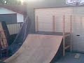 Bray Airing quarter pipe finishes with a stack