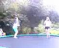 Nadia and Leonie on the Trampoline 2007 Nadia and Leonie on the Trampoline 2007