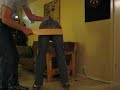 FIVE LICKS ON THE ASS - LEVI'S WITH HIGH SCHOOL PADDLE