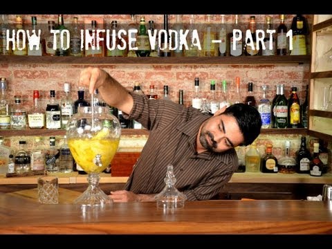 how to make lemon infused vodka