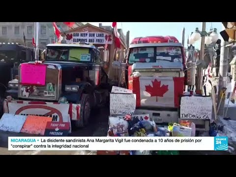 La protesta Бtiene que pararБ Justin Trudeau, primer ministro de Canadц