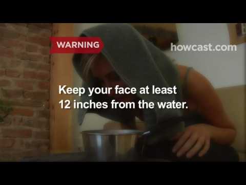 how to steam face for acne