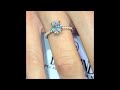 1 ct Oval Diamond Engagement Ring In Rose Gold Pave Design