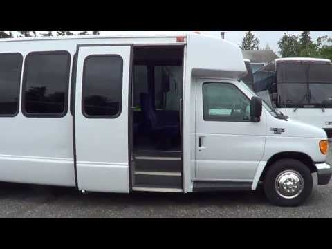 shuttle - More used buses at http://www.nwbus.com 2005 Ford Krystal 28 Passenger Shuttle Body Manufacturer and Model: Ford Krystal Chassis: Ford E450 GVWR: 14050 Engi...