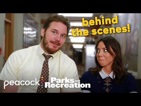 Parks and Recreation - April and Andy (Behind The Scenes)
