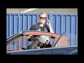 exclusive____ johnny hallyday, laeticia, jade and joy at the school and later enjoy a time together with a ride in bentley convertible in pacific palisades, ...