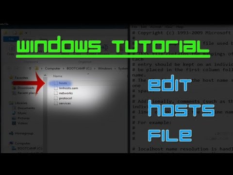 how to hosts file in windows 7
