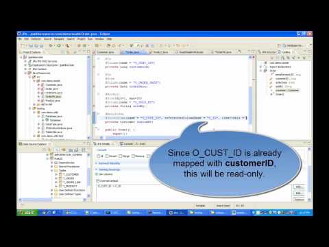 how to define a persistent class in jpa