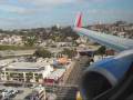 Southwest 737 landing in San Diego