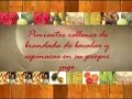 Pimientos rellenos de brandada de bacalao y espinacas