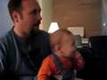 Funny Baby Cracking Up At Wii