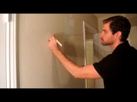 how to locate wood behind drywall