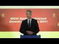 Kumar Sangakkara Cowdrey Lecture - Part 1