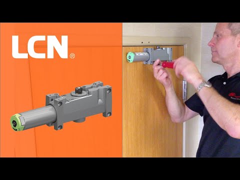 how to adjust lcn door closer