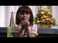 Breanna Romer Singing \"Here I Am Lord\"