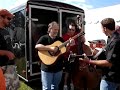 a little doobie brothers inbetween sets at the lexington bluegrass festival.  mountain heart members barry abernathy, josh shilling, and jason moore, featuring darryl pewit on guitar.