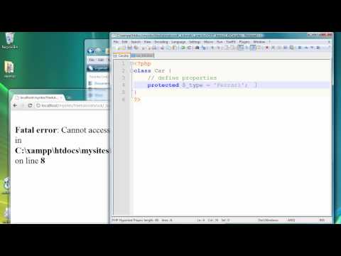 how to create object in php