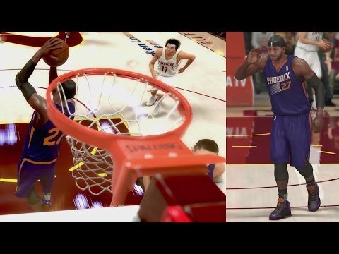 how to dunk in nba 2k14 ps4