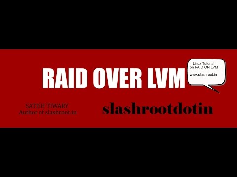 how to rebuild lvm