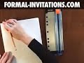 How to make wedding invitations with jacquard belts
