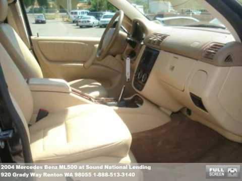 2004 Mercedes Benz ML500, $15771 at Sound National Lending in Renton, WA